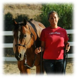 Melissa with her horse Lacey